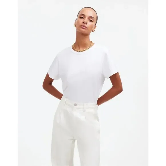 Madewell The Harlow Wide-Leg Jean: Airy Denim Edition Tile White Size 30 NWT - Picture 6 of 11